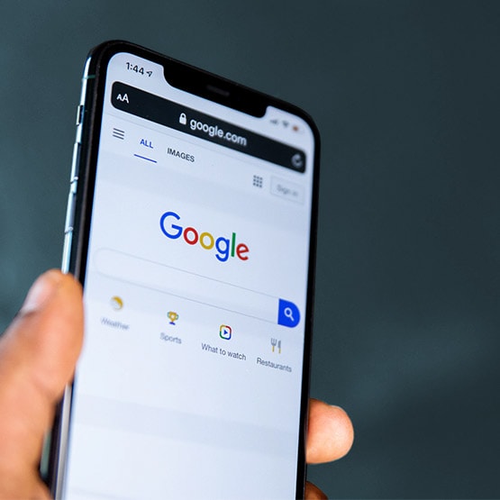 Google on mobile device