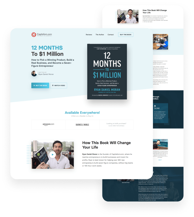 12 Months to $1 Million website screenshot