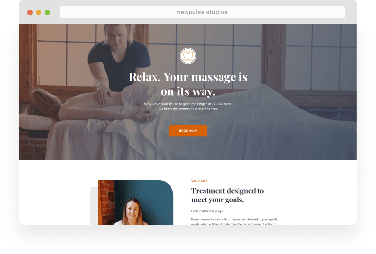 (Y) Wellness website screenshot