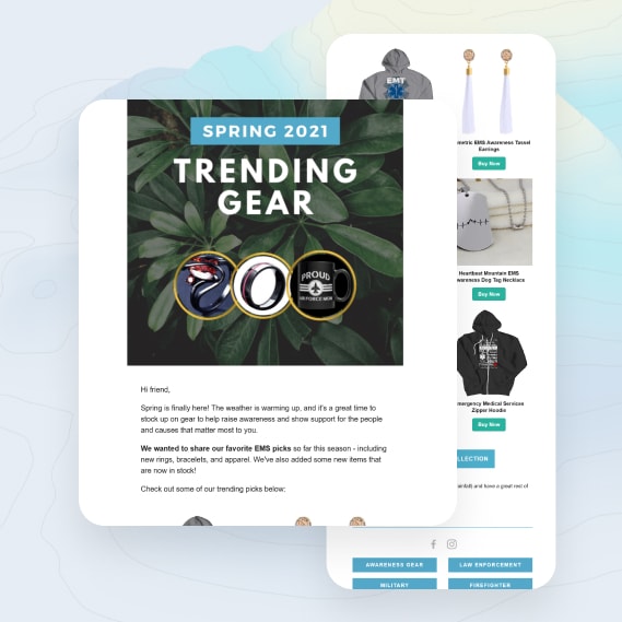 Email marketing campaign screenshot